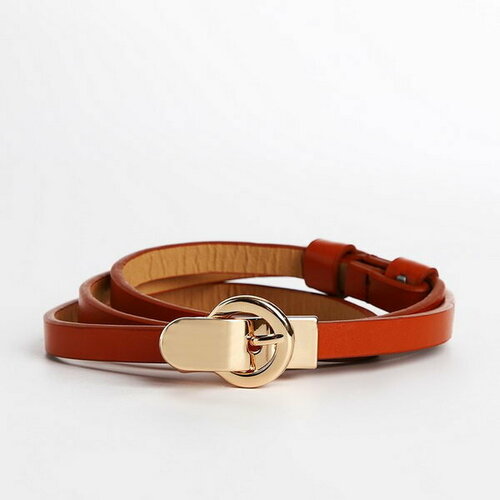 фото Ремень сима-ленд, размер 86, оранжевый сима-лэнд