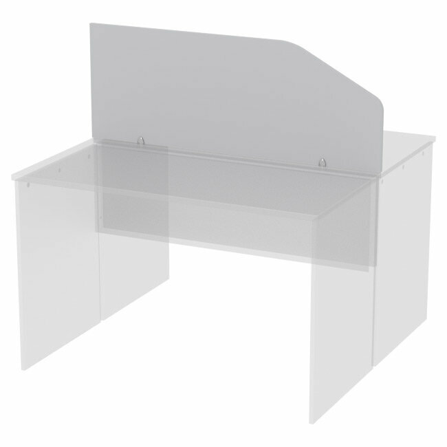 фото Экран Меб-фф Перегородка для столов Э-20 цвет Серый 120/25-45 см