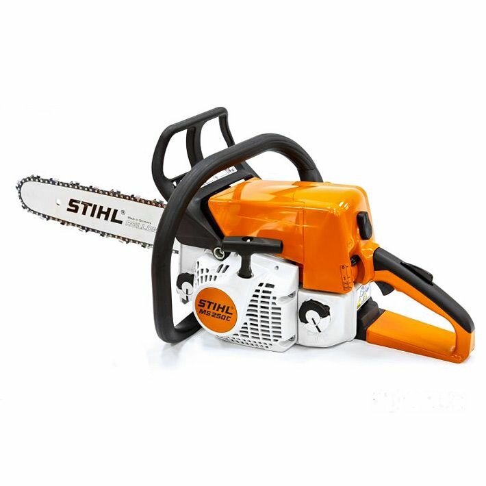 Бензопила штиль STIHL оригинал MS 250 С-BE шина R 35 см 14" цепь 63 PM — фото 1