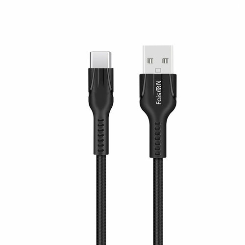 Кабель USB - Type-C FaisON U31 Benay, 1.0м, 2.4A, цвет: чёрный