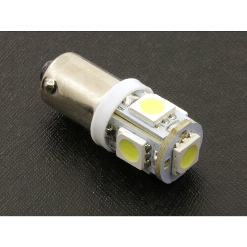 Лампа светодиодная 12V T8 5 диодов SMD белая (T4W) (5050) (200)