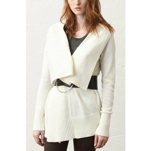 Кардиган IWANT, размер M, белый, бежевый