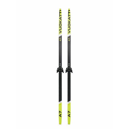 Лыжный комплект VUOKATTI без палок 75мм Wax, Black/Yellow, 170 см