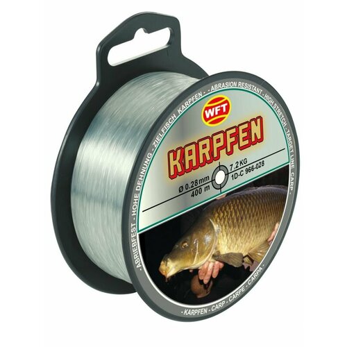 фото Леска монофильная wft zielfisch karpfen (карп) 400/028