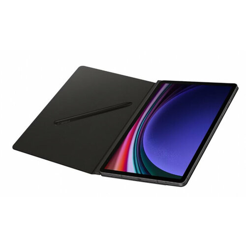 Чехол Samsung для Galaxy Tab S9 Smart Book Cover, полиуретан, черный (EF-BX710PBEGRU) чехол пластиковый samsung galaxy s9 голубые губы