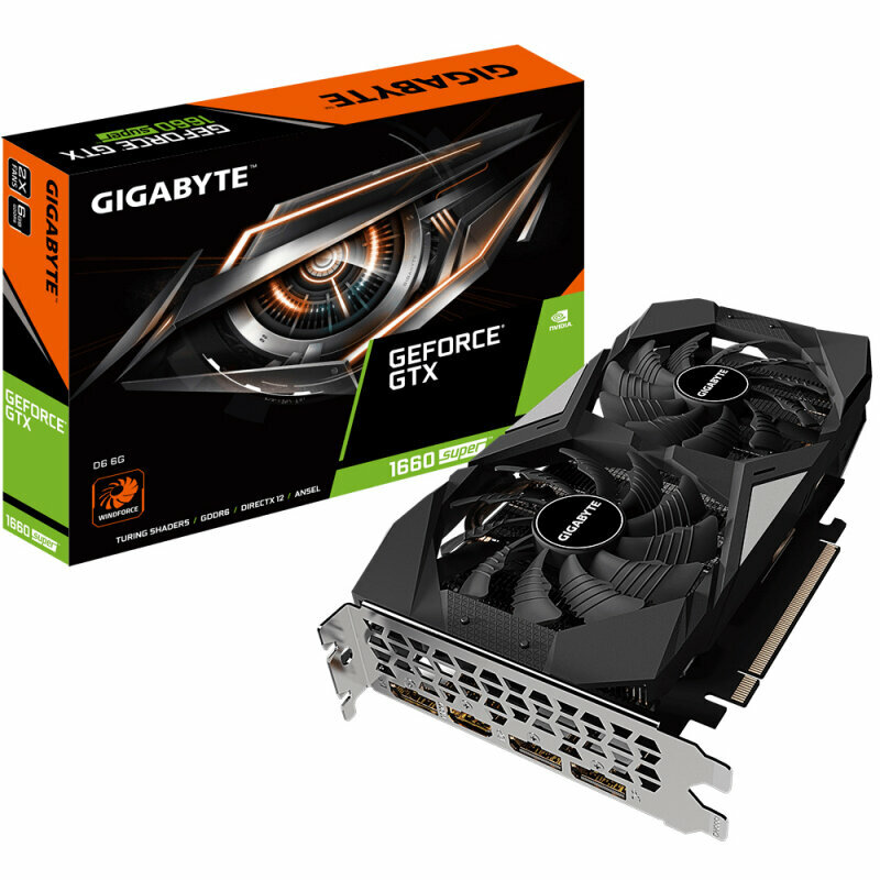 Видеокарта GIGABYTE GeForce GTX 1660 SUPER D6 6G