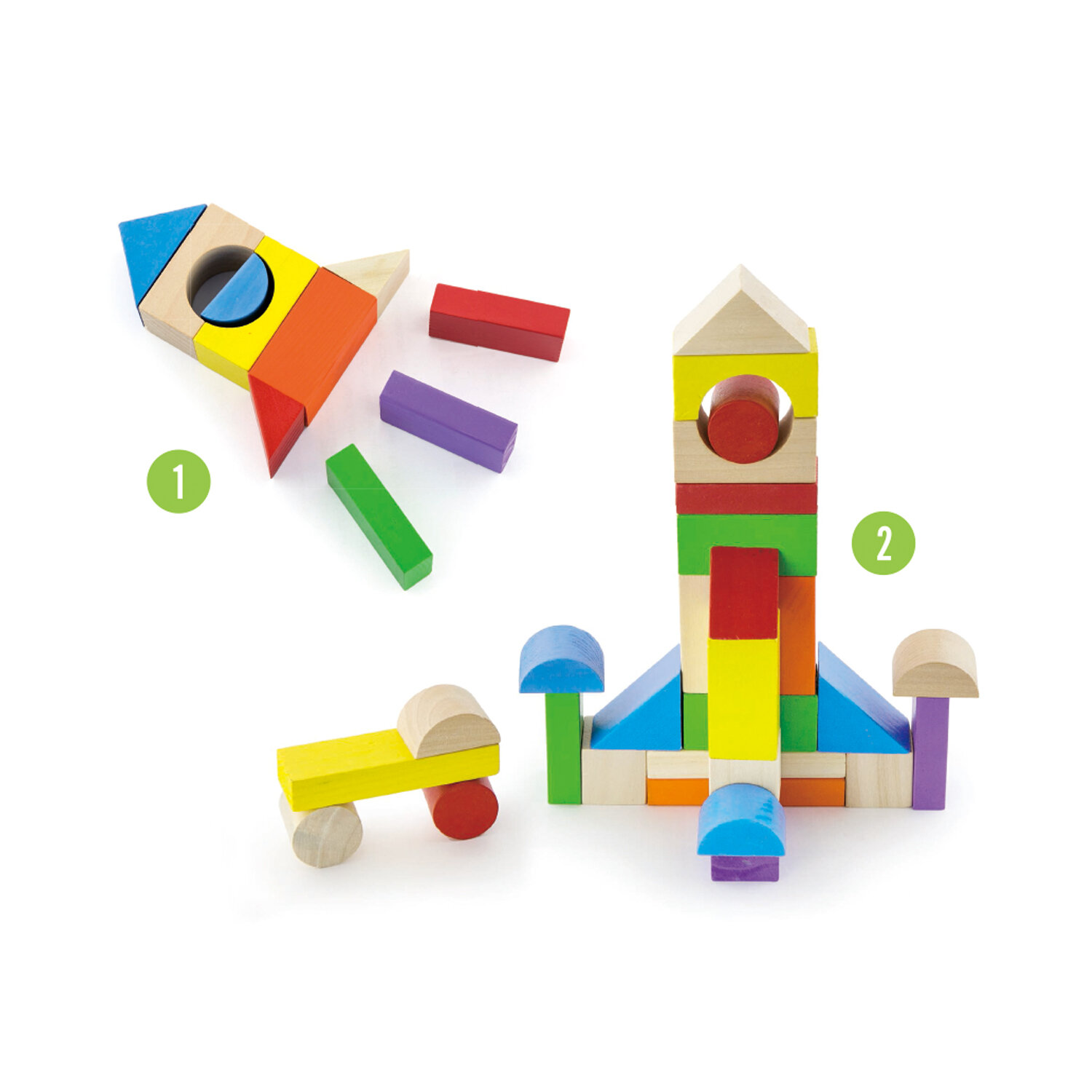 Classic Toys Строительные Кубики, 100 шт New Classic Toys - фото №12