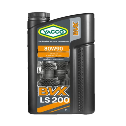 Трансмиссионное масло YACCO BVX LS 200 80W90 (2 L)минеральное для самоблокирующихся мостов И мостов С ограниченным скольжением