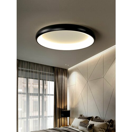 Светильник потолочный светодиодный для спальни или гостиной VertexHome VER-6067/60 11м² LED 220В черный