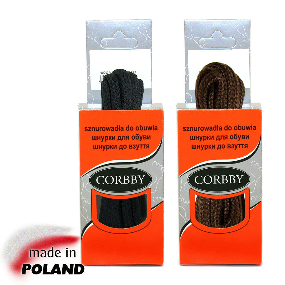 CORBBY Шнурки 120 см круглые толстые черные, коричневые, бежевые. (бежевый)