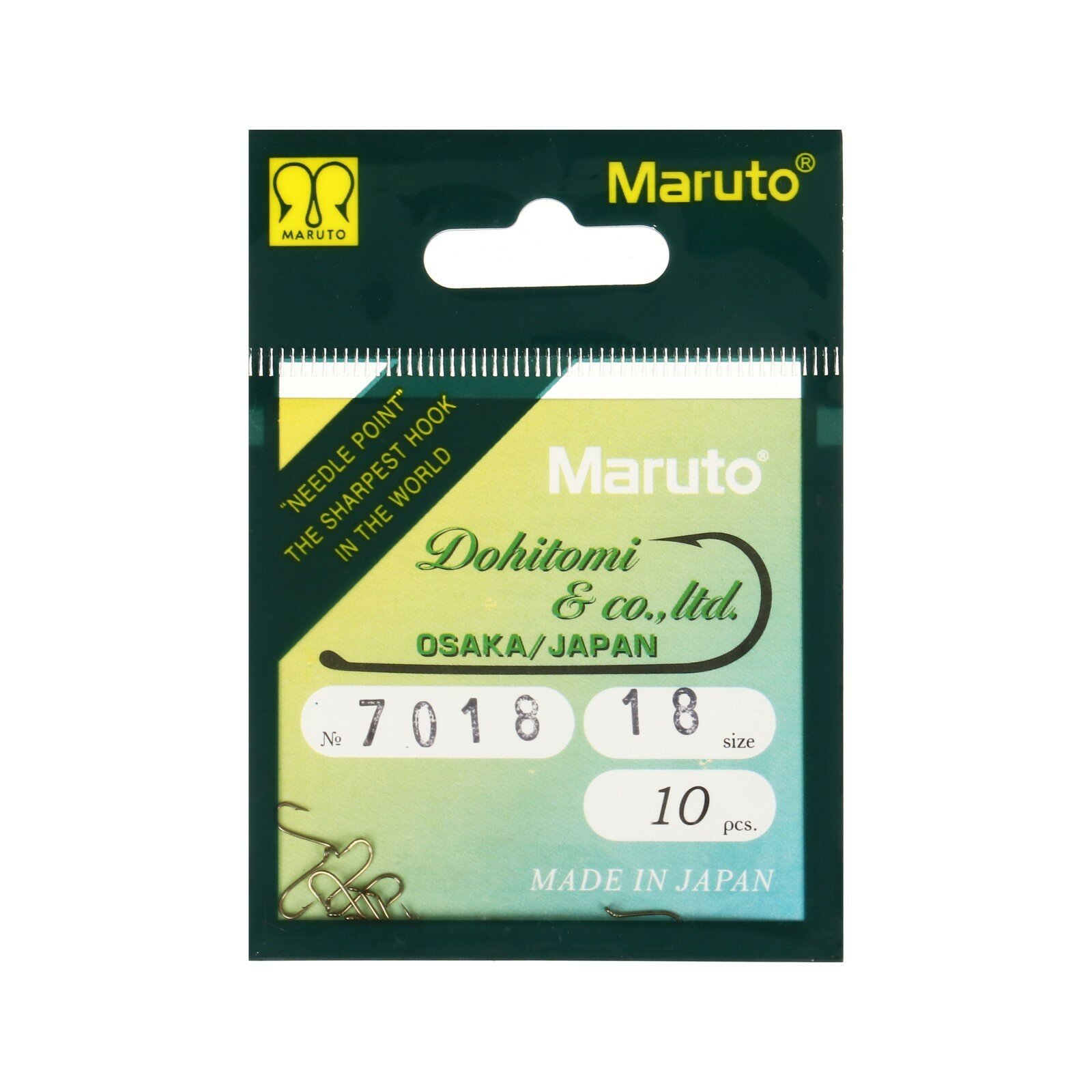 Крючки мушиные Maruto 7018, цвет BR, №18, 10 шт. 9680696