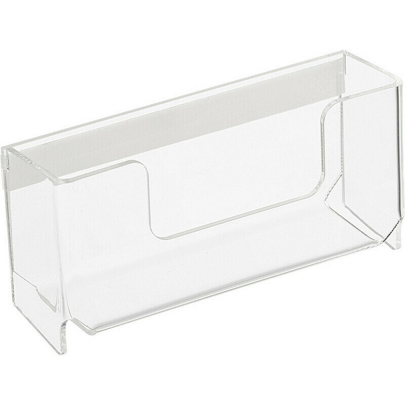 фото Информационный стенд Подставка настольная/настенная Attache 95х45х25мм на скот для визиток акрил