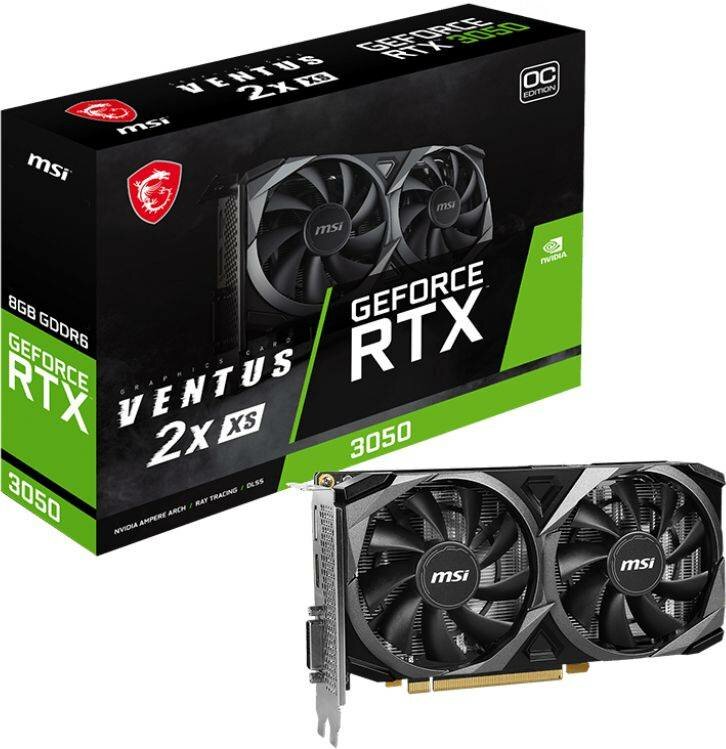 Видеокарта MSI GeForce RTX 3050 VENTUS 2X 8G OC