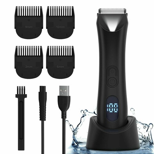 Триммер для бороды мужской триммер для волос в паху электрический триммербритва с шариками водонепроницаемая влажнаясухая бритва для паха и тела подарки мужчине подарок 359900₽