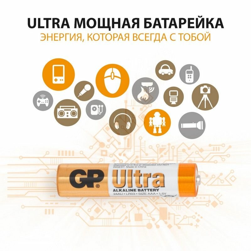 Батарейка GP Ultra Alkaline AАA