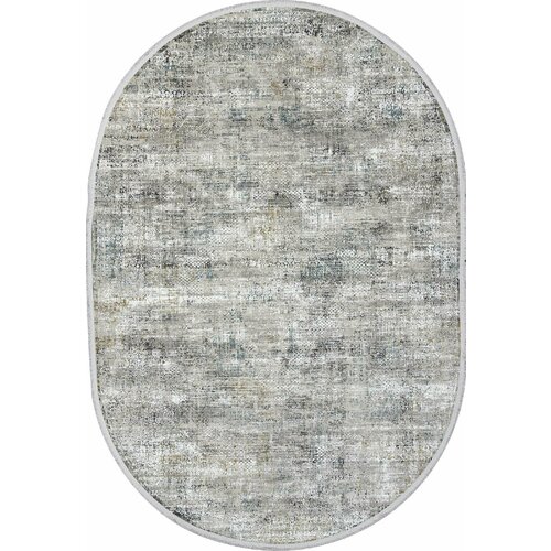 Ковер LORENZO C270AJ GREY / BLUE Овал C бахромой 0.8 x 1.5 м.