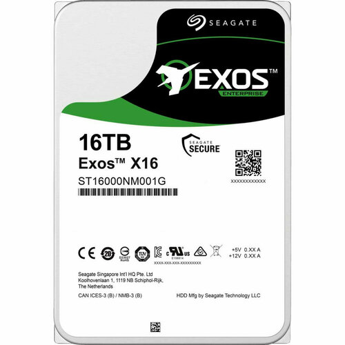 Жесткий диск seagate 16TB Exos X18 ST16000NM00J 2375600₽