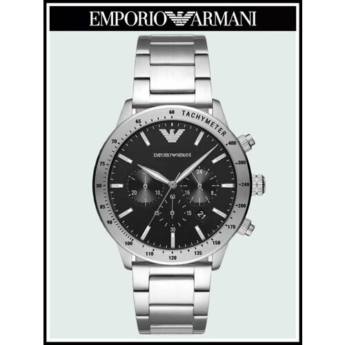 Наручные часы EMPORIO ARMANI Mario A11241R, серебряный, черный