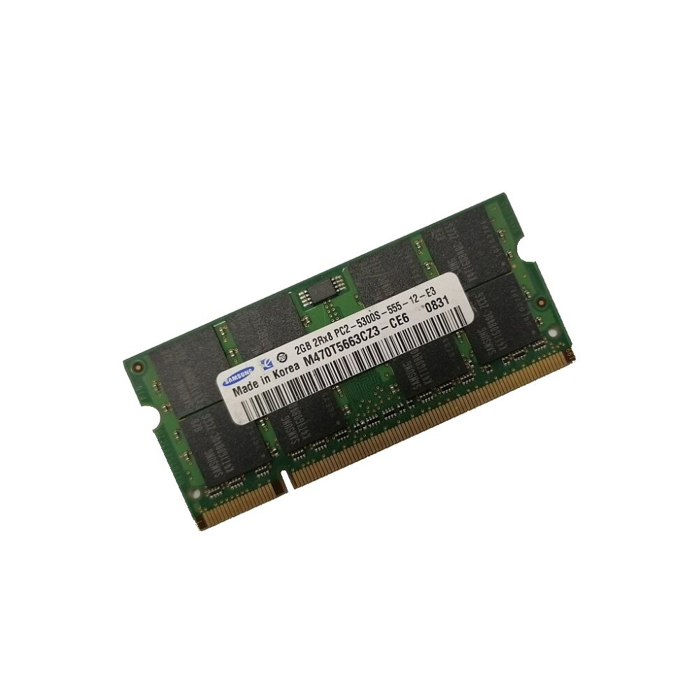 ОЗУ So-Dimm 2Gb PC2-5300, DDR2-667 Samsung M470T5663QZ3-CE6