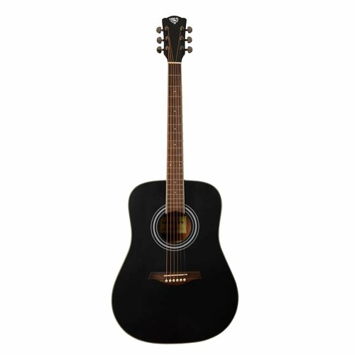Акустическая гитара дредноут ROCKDALE Aurora D6 Satin BK гитара электро акустическая flight d 145e bk черный
