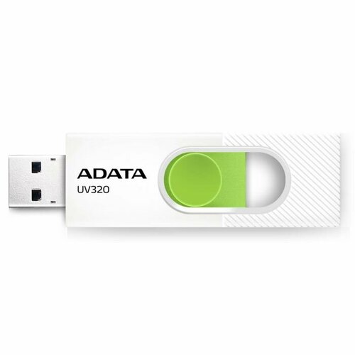 USB накопитель ADATA 32GB USB 3.2 Gen1 AUV320-32G-RWHGN White/Green