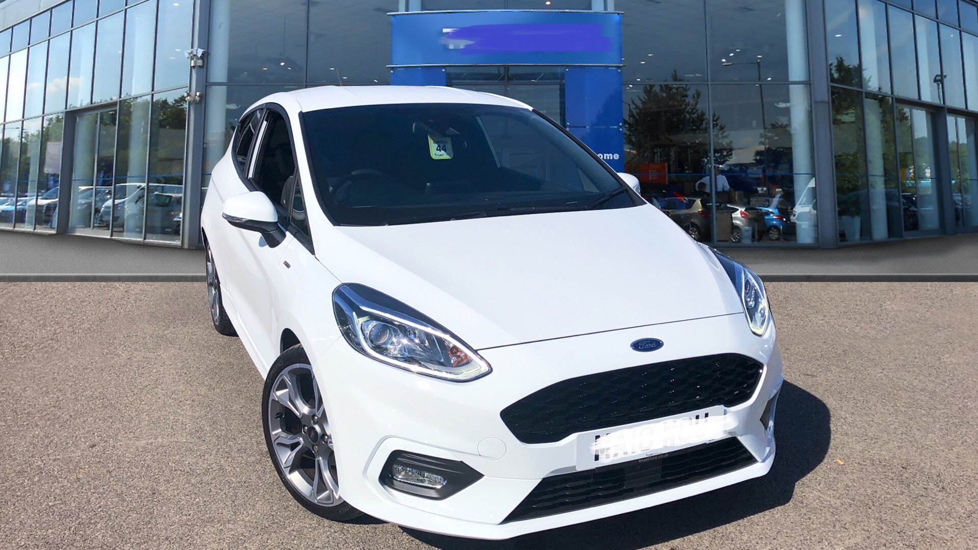 Автоэмаль белая для подкраски сколов, Ford, 7VTA (7VT, 7VTAWWA) Frozen White, набор 2 флакона — фото 1
