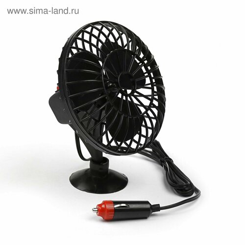 Вентилятор салона TORSO 12 В провод 12 м чёрный 1168₽