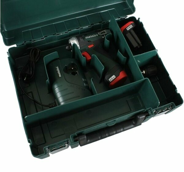 Дрель-шуруповерт аккумуляторная Metabo PowerMaxx BS 12B Lilon 2x2.0