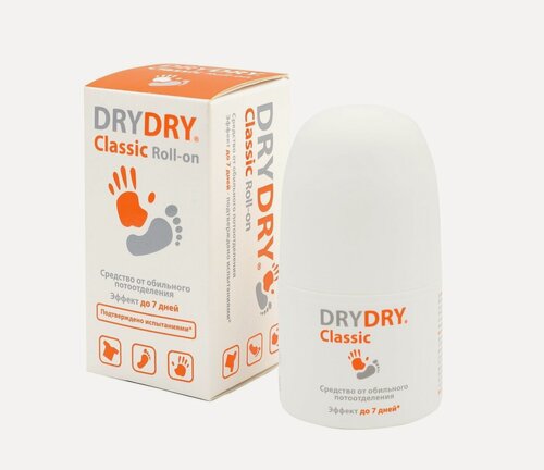 Изображение товара Dry Dry Classic/Dry dry de classic Roll-on антиперспирант от обильного потоотделения, 35мл.