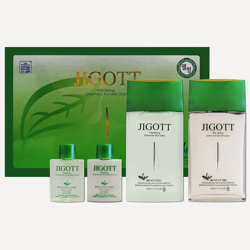 Изображение товара JIGOTT Набор для мужчин с экстрактом зеленого чая. Well-being green tea set 1, 150*30*150*30 мл.
