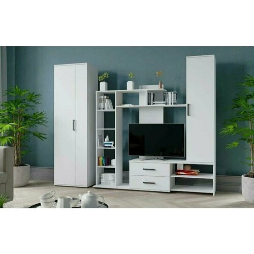 Гостиная Сидней-1 Micon, Белый с тиснением 