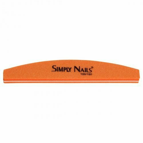 Пилка для ногтей 100/100 Simply Nails оранжевая