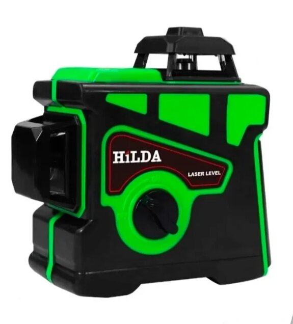 Лазерный уровень HiLDA 3D/12 линий с кронштейном, откалиброван