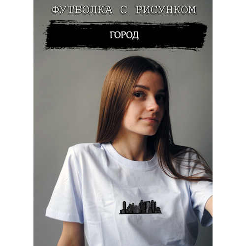 фото Футболка by gartsueva, размер xxxxl, черный, белый