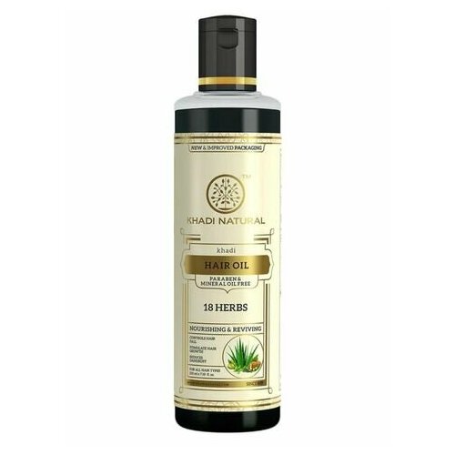 Масло для волос 18 трав Кхади 18 Herbs Oil Khadi 210 мл 1450₽