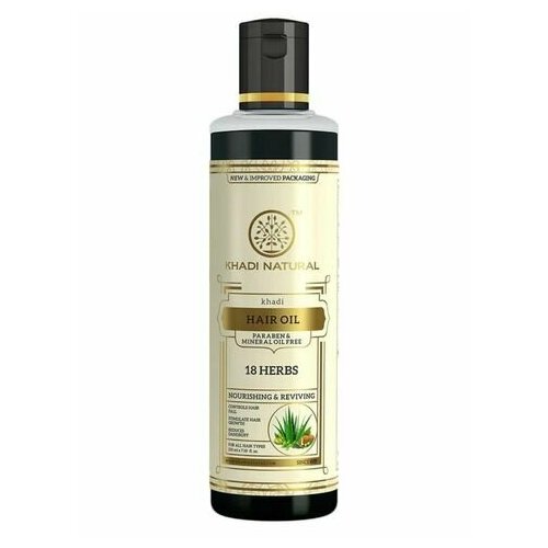 Масло для волос 18 трав Кхади, 18 Herbs Oil Khadi, 210 мл