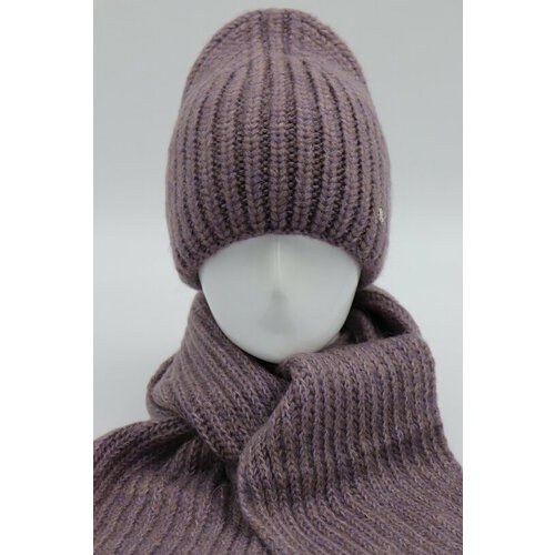 фото Шапка , размер 56/58, фиолетовый без бренда