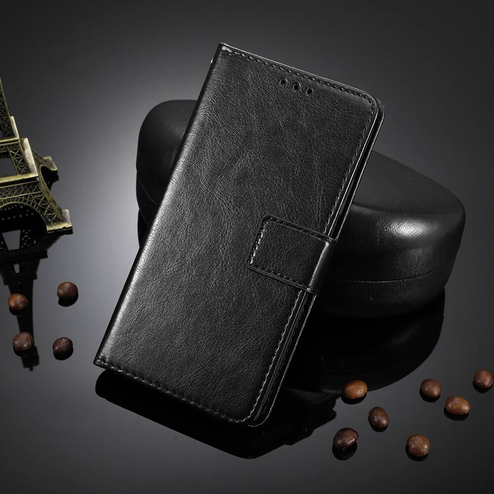 Кожаный чехол-книжка MyPads для Huawei Enjoy 60X / Huawei Nova Y91 с карманом для карт и магнитом