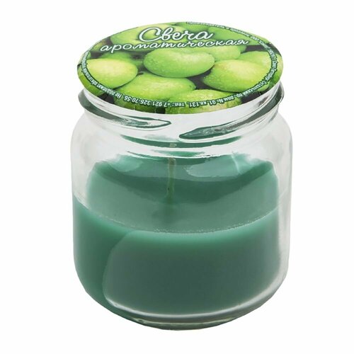 Свеча в банке 6 см Райское яблоко 429₽