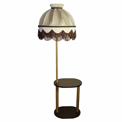 Торшер напольный со столиком Эркадо Овал 1х60 Вт Е27 венге 28545₽