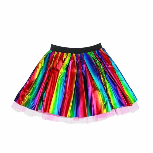 фото Сноу бум юбка карнавальная "единорожка", нейлон, длина юбки 30 см, разноцветный сноубум