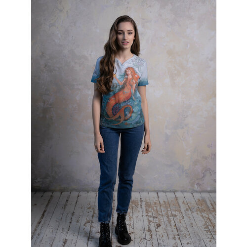 Футболка UZOR WEAR, размер 44, мультиколор