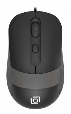 Мышь проводная компьютерная Оклик 310М, оптическая, 2400dpi, USB, 3 кнопки, черно-серая