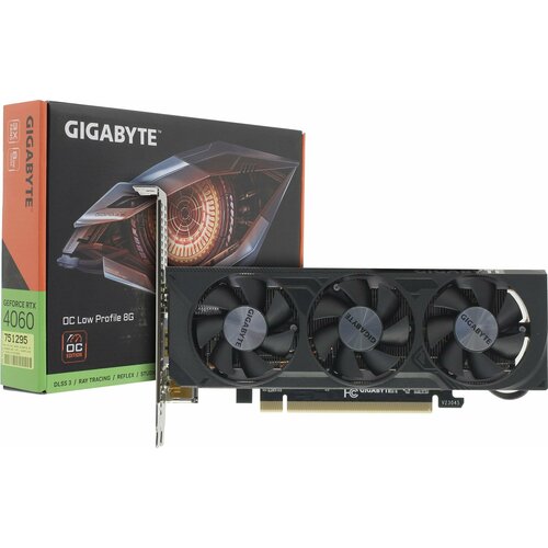 Видеокарта GIGABYTE GeForce RTX 4060 OC Low Profile 8GB GV-N4060OC-8GL 5236100₽