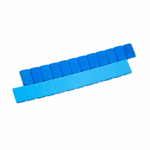 FE-071BL Груза адгезивные металл. 12×5 гр (Синий скотч) (Синяя эмаль) (100 шт.)