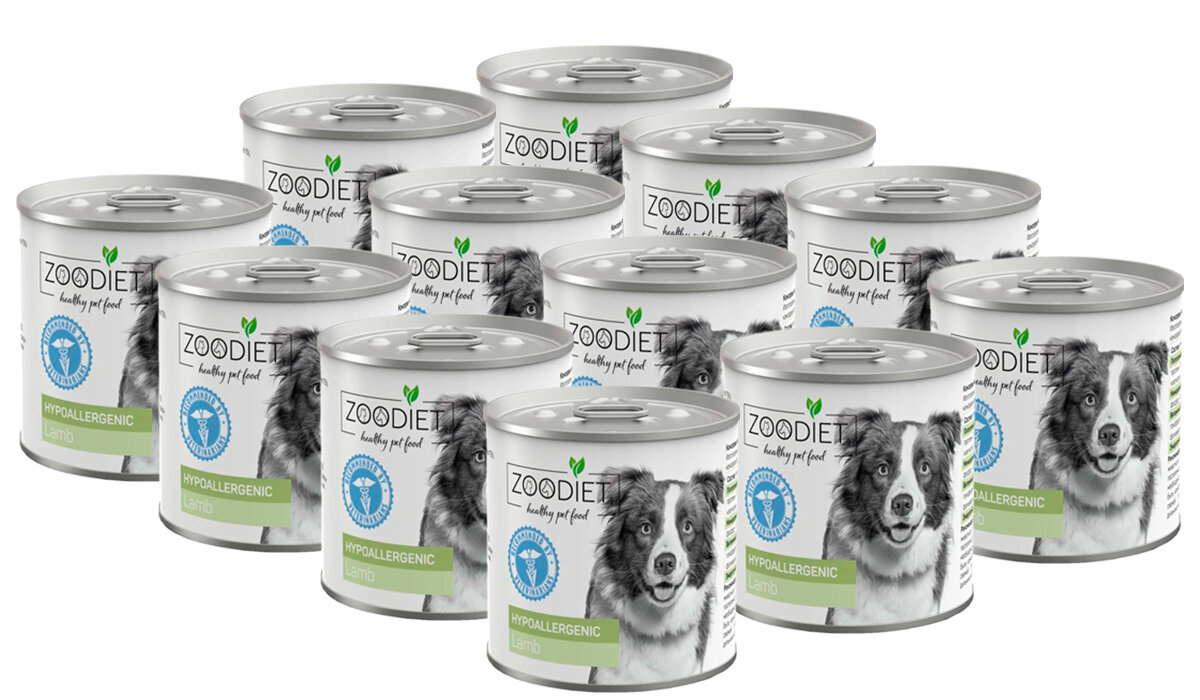 фото ZOODIET HYPOALLERGENIC LAMB для взрослых собак при аллергии с ягненком (240 гр х 12 шт)