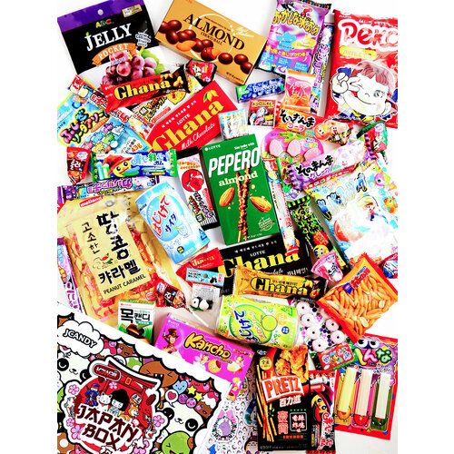 Сладкий подарок JCANDY Prime Box Premium edition японские, корейские, азиатские сладости, сюрприз бокс тортики конфеты сладости лучшая раскраска для взрослых