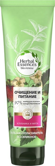 Бальзам-ополаскиватель для волос Herbal Essences Белая клубника и сладкая мята Очищение и питание 275мл