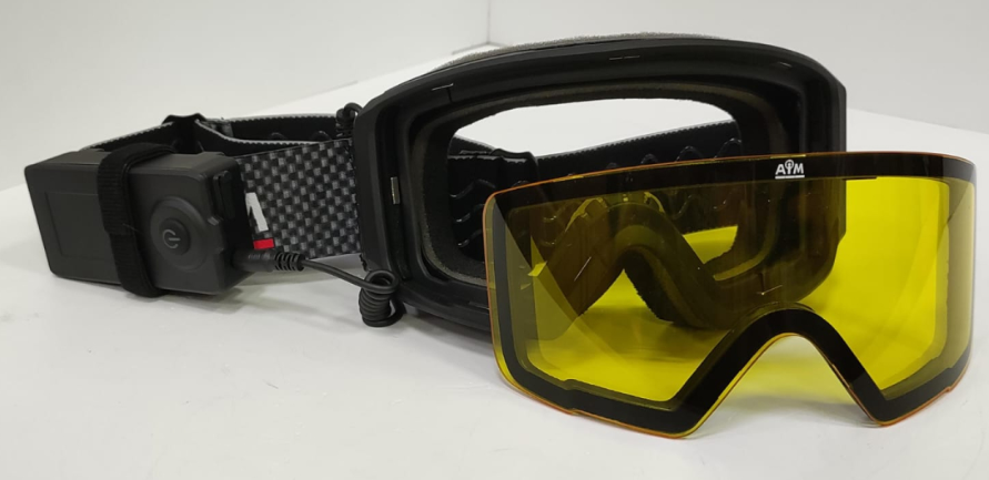 Очки снегоходные с подогревом AIM (PRO) Accu Heated Goggles, Black Matt — фото 3
