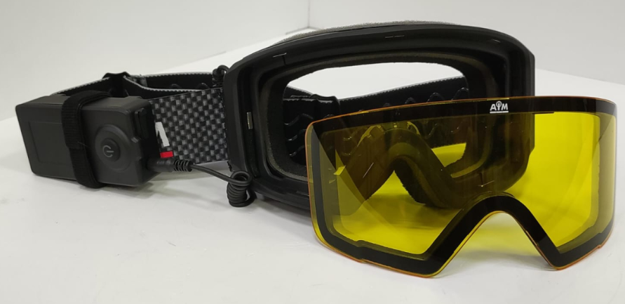 Очки снегоходные с подогревом AIM (PRO) Accu Heated Goggles Black Matt